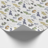 Dinosaurier Geschenkpapier (Ecke)