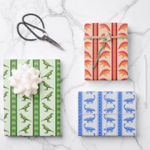 Dinosaurier Geschenkpapier Set