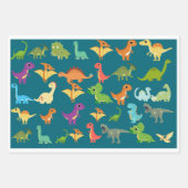 Dinosaurier Geschenkpapier Set (Vorderseite)