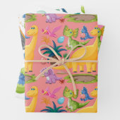 Dinosaurier 🦕 geschenkpapier set (Beispiel)