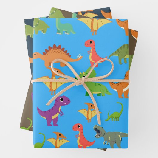 Dinosaurier Geschenkpapier Set (Beispiel)