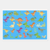 Dinosaurier Geschenkpapier Set (Vorderseite)