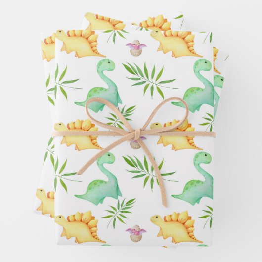 Dinosaurier Geschenkpapier Set (Beispiel)