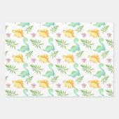 Dinosaurier Geschenkpapier Set (Vorderseite)