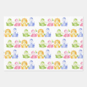 Dinosaurier-Geschenkpapier, Wasserfarben-Dino-Gesc Geschenkpapier Set (Vorderseite 2)