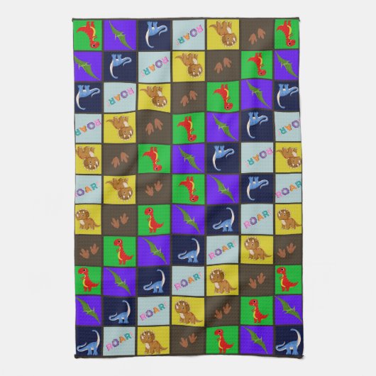 Dinosaurier Geschirrtuch (Vertikal)