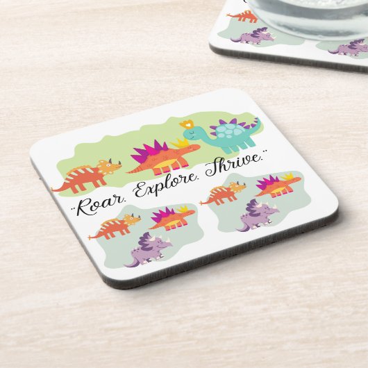 Dinosaurier Getränkeuntersetzer (Linke Seite)