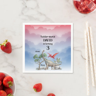 Dinosaurier Gewollt Kleinkind zum Geburtstag Serviette