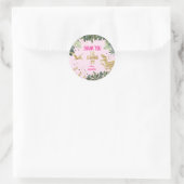 Dinosaurier Girl Danke, dass du dich durchstürmt h Runder Aufkleber (Tasche)