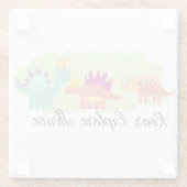 Dinosaurier Glasuntersetzer (Rückseite)