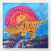 Dinosaurier Glasuntersetzer (Vorderseite)