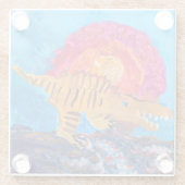 Dinosaurier Glasuntersetzer (Rückseite)