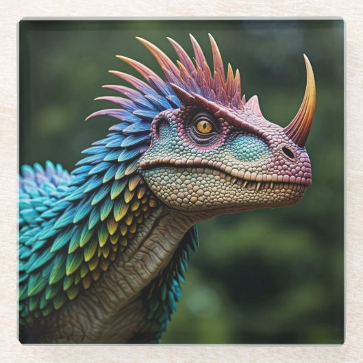 Dinosaurier Glasuntersetzer (Vorderseite)