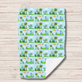 Dinosaurier Golf Kindermuster Golfhandtuch