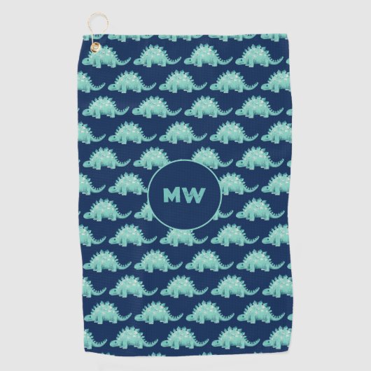 Dinosaurier Golf Towel Golfhandtuch (Vorderseite)