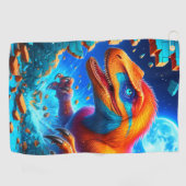 Dinosaurier Golf Towel Golfhandtuch (Horizontal)