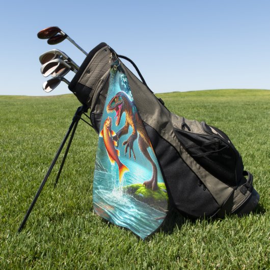 Dinosaurier Golfhandtuch (Gras)