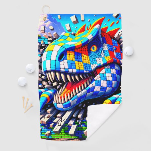 Dinosaurier Golfhandtuch (Insitu)