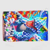 Dinosaurier Golfhandtuch (Horizontal)