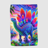 Dinosaurier Golfhandtuch (Vorderseite)