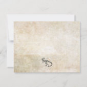 Dinosaurier-Grabungs-danken versteinertes Dankeskarte (Rückseite)