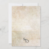 Dinosaurier-Grabungs-lädt versteinertes Einladung (Rückseite)