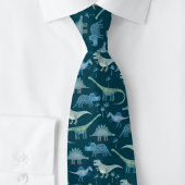 Dinosaurier Green Pattern Krawatte