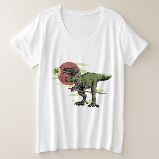 Dinosaurier Große Größe T-Shirt (Design vorne)