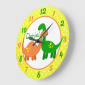 Dinosaurier Große Wanduhr (Winkel)