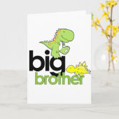 Dinosaurier großer Bruder Karte (Gelbe Blume)