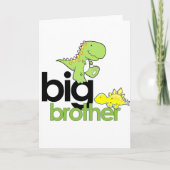 Dinosaurier großer Bruder Karte (Vorderseite)
