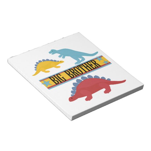 Dinosaurier-großer Bruder Notizblock (angewinkelt)