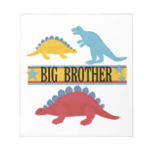 Dinosaurier-großer Bruder Notizblock (Vorderseite)