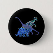Dinosaurier-Gruppe Button (Vorderseite)