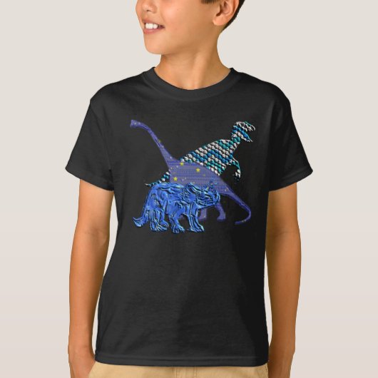 Dinosaurier-Gruppe T-Shirt (Vorderseite)