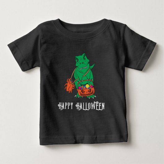 Dinosaurier Halloween Fall Party Custom Baby T-shirt (Vorderseite)