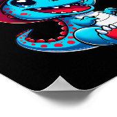 Dinosaurier Happy 4. Juli Unabhängigkeitstag Männe Poster (Ecke)