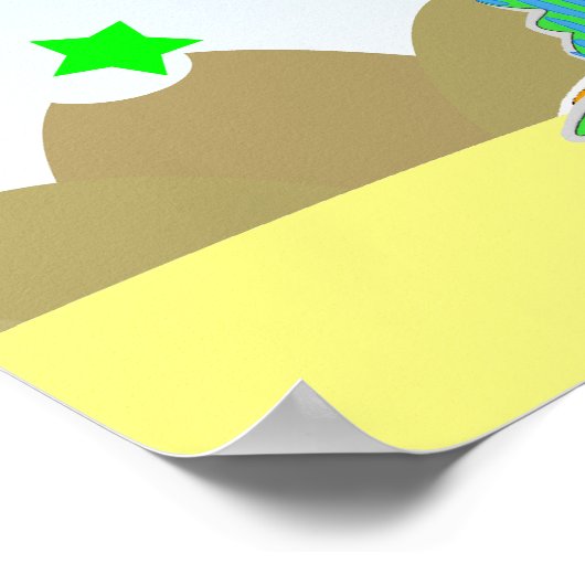 Dinosaurier Happy Birthday Poster (Ecke)