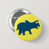 Dinosaurier Happy Party Yellow Button (Vorne & Hinten)
