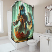 Dinosaurier Hatching Art Duschvorhang (Beispiel)