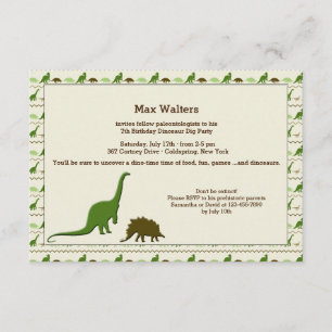 Dinosaurier Hintergrund Einladung
