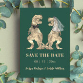 Dinosaurier Hochzeit Grün Save The Date
