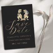Dinosaurier Hochzeitsthema Save The Date