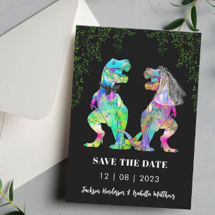 Dinosaurier Hochzeitsthema Save The Date