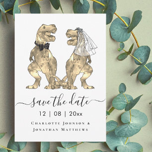 Dinosaurier Hochzeitsthema Save The Date