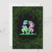 Dinosaurier Hochzeitsthema Save The Date (Rückseite)