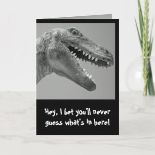 Dinosaurier Humor Karte