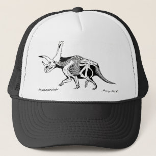 Dinosaurier-Hut Pentaceratops skeleton Gregory Truckerkappe
