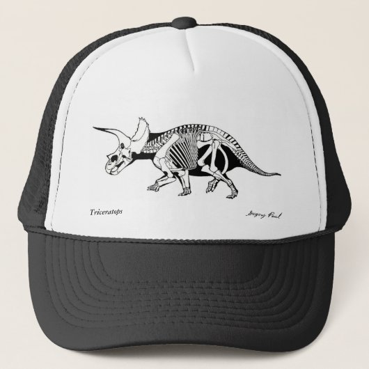 Dinosaurier-HutTriceratops Gregory Paul Truckerkappe (Vorderseite)
