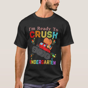 Dinosaurier Ich bin bereit, Kindergarten-LKW-Kind T-Shirt